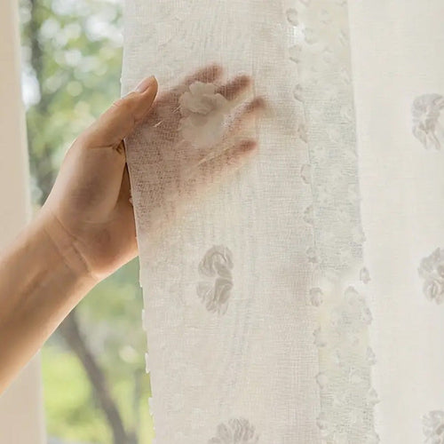 Elegant French Pastoral Gauze Curtains YearRound Decor