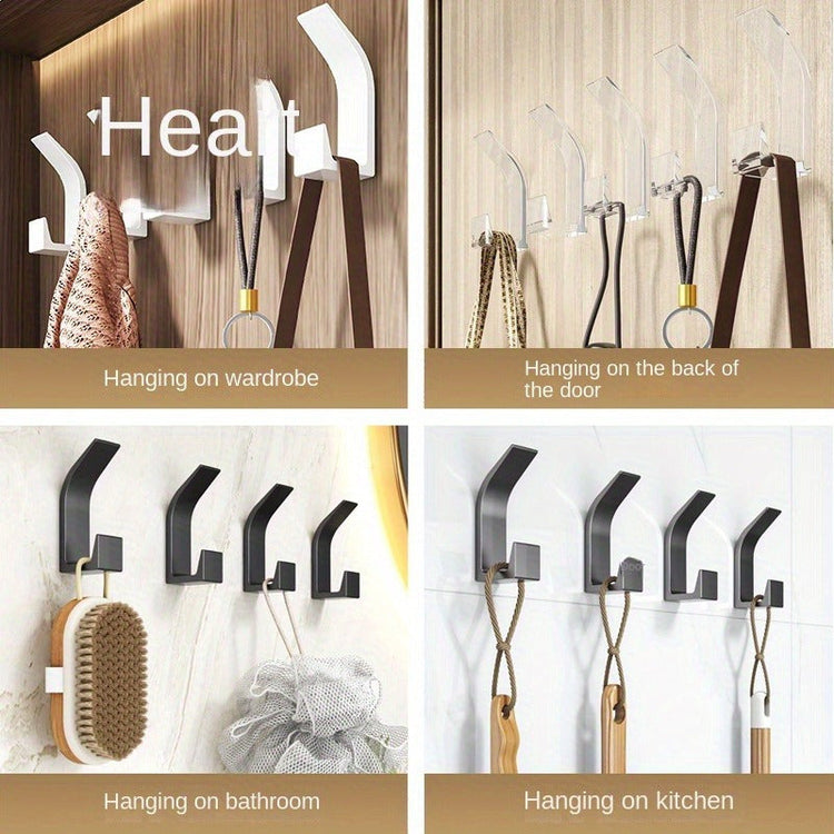 5Pack Adhesive Wall Hooks for Bathroom Kitchen
