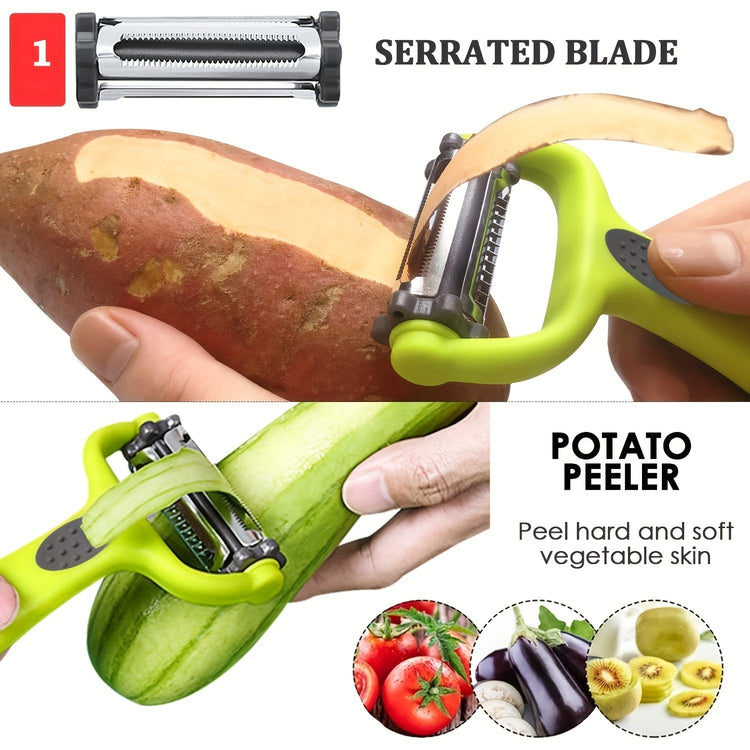 3in1 Peeler Paring Knife Grater Ultimate Kitchen Tool