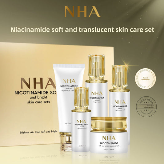 Nicotinamide skin care products for brightening skin tone