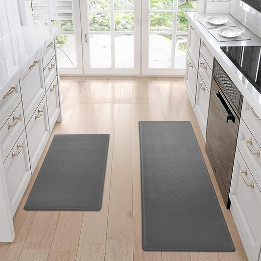 Kitchen Floor Mat Two-piece Set Of Non-slip, Waterproof And Easy To