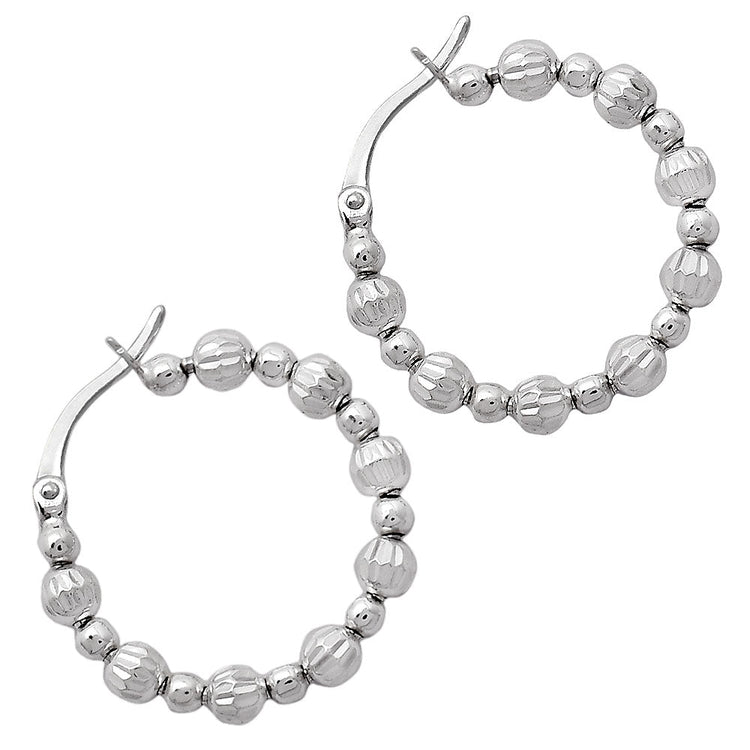 Beaded Hoop Earrings DGE1031