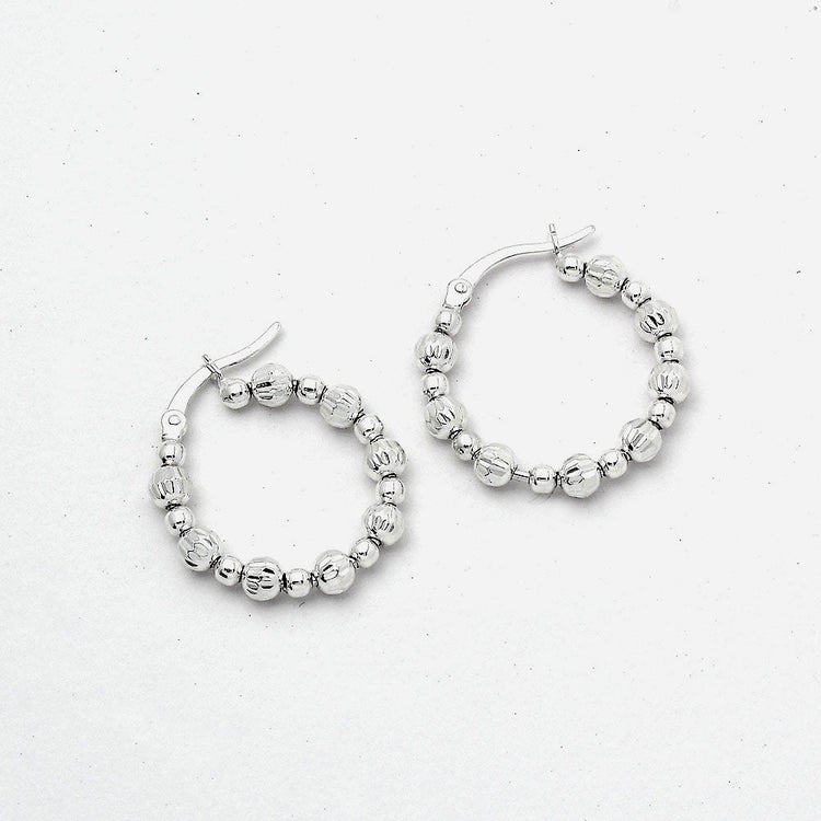 Beaded Hoop Earrings DGE1031