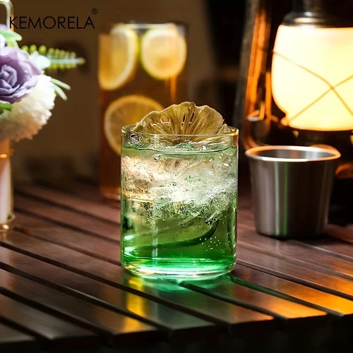 1PCS Creative Thin Highball Glasses Square Glass Transparent Cold