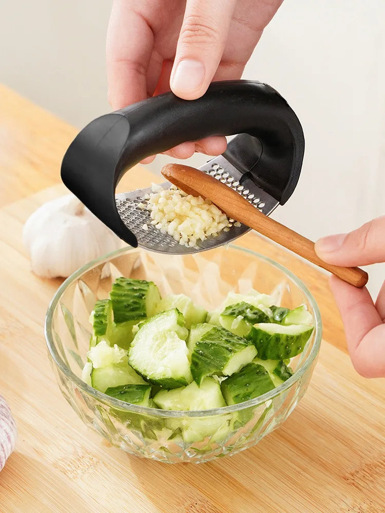 Stainless Steel Garlic Press Crusher Manual Garlic Mincer Chopping