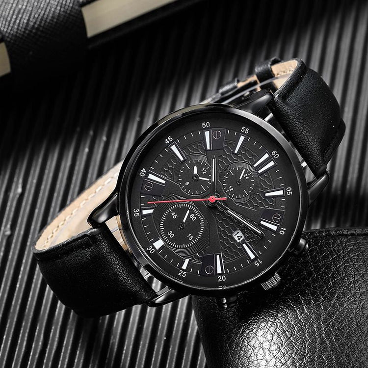 1pc Men's Nylon Business Watch Fashion Casual Round Hands Quartz Watch
