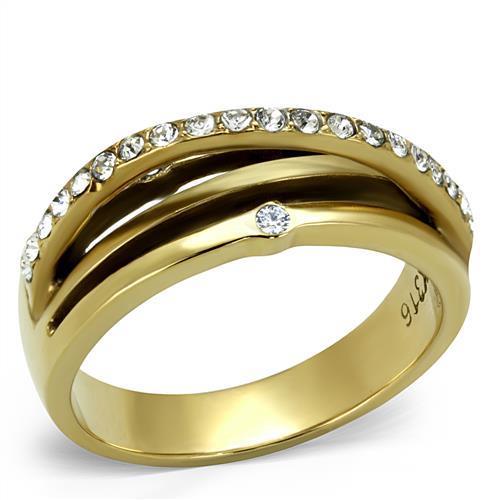 TK2611 IP Gold(Ion Plating) Stainless Steel Ring