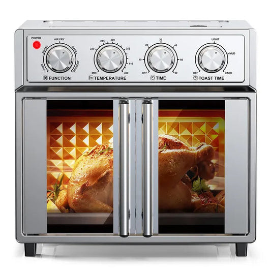 PlumChef 29.5 QT French Door Air Fryer Convection Toaster Oven, Extra