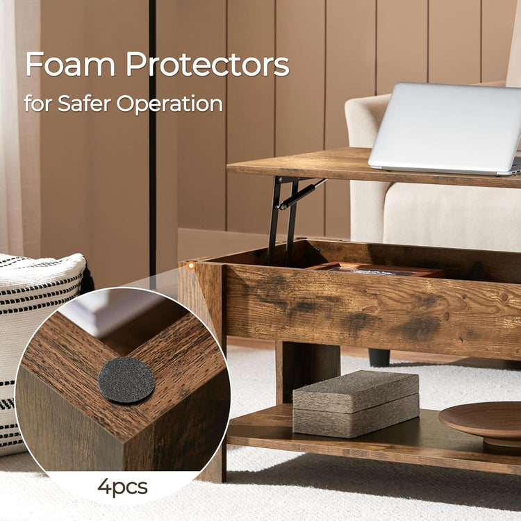 Coffee Table, 47.5In Lift Top Coffee Table with Hidden Compartment and