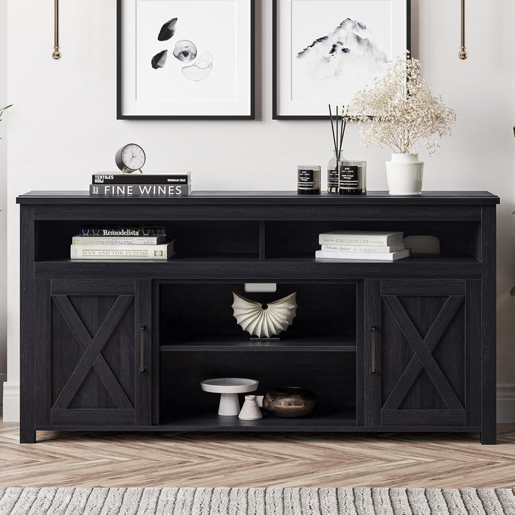 58 Inch TV Stand, Contemporary Entertainment Center for Tvs up to 65",