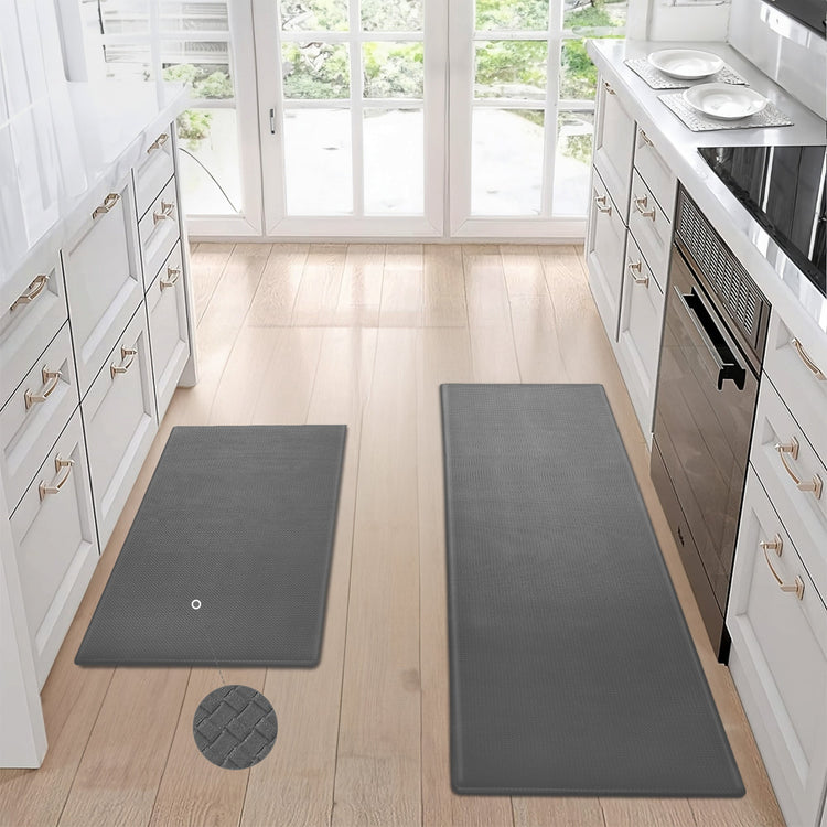 Kitchen Floor Mat Two-piece Set Of Non-slip, Waterproof And Easy To