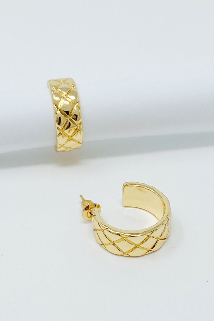 Coco Quilted Hoops