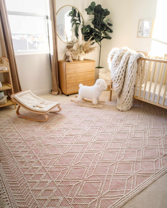 Ramsbury Pink Area Rug