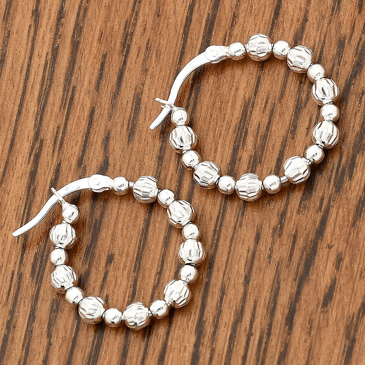 Beaded Hoop Earrings DGE1031