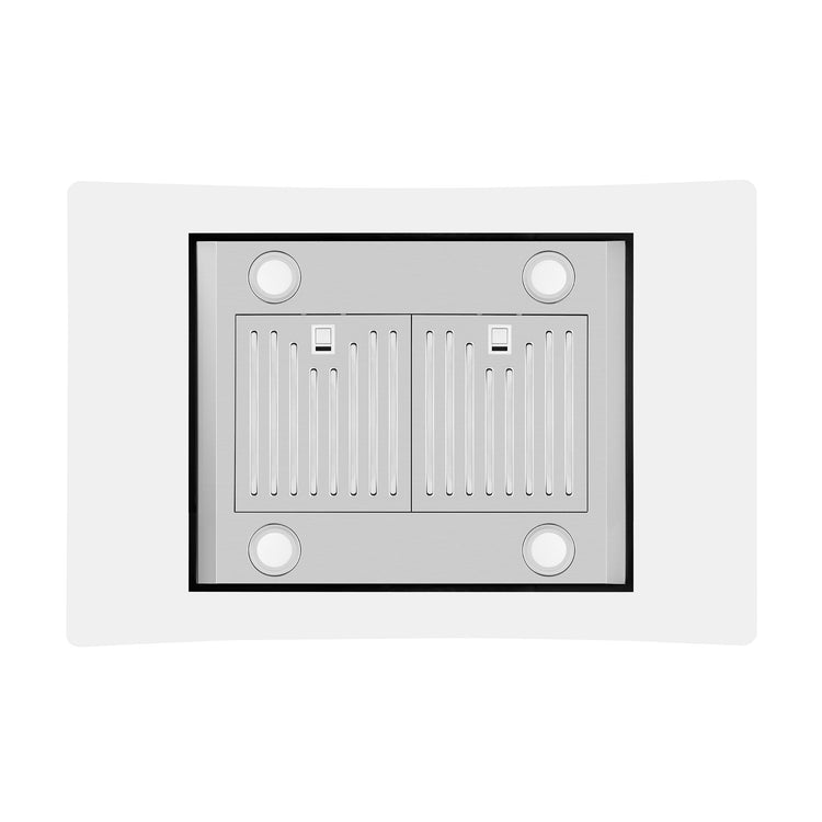 Empava 36RH09 36 in. 400 CFM Kitchen Island Wall Mount Ducted Range