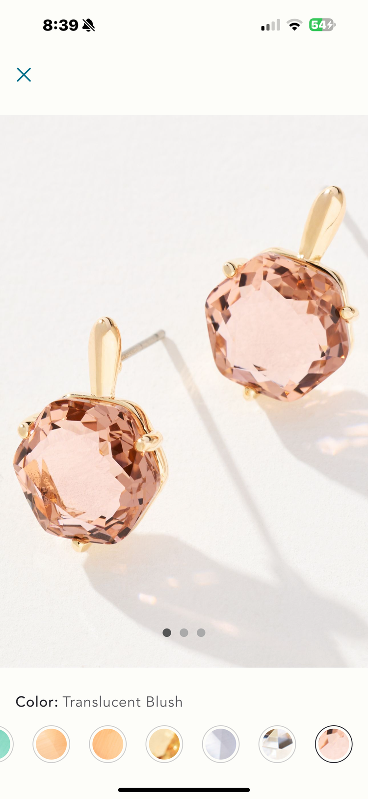 Gilded Prism Drop Earrings – Faceted Stones With A Sculpted Gold