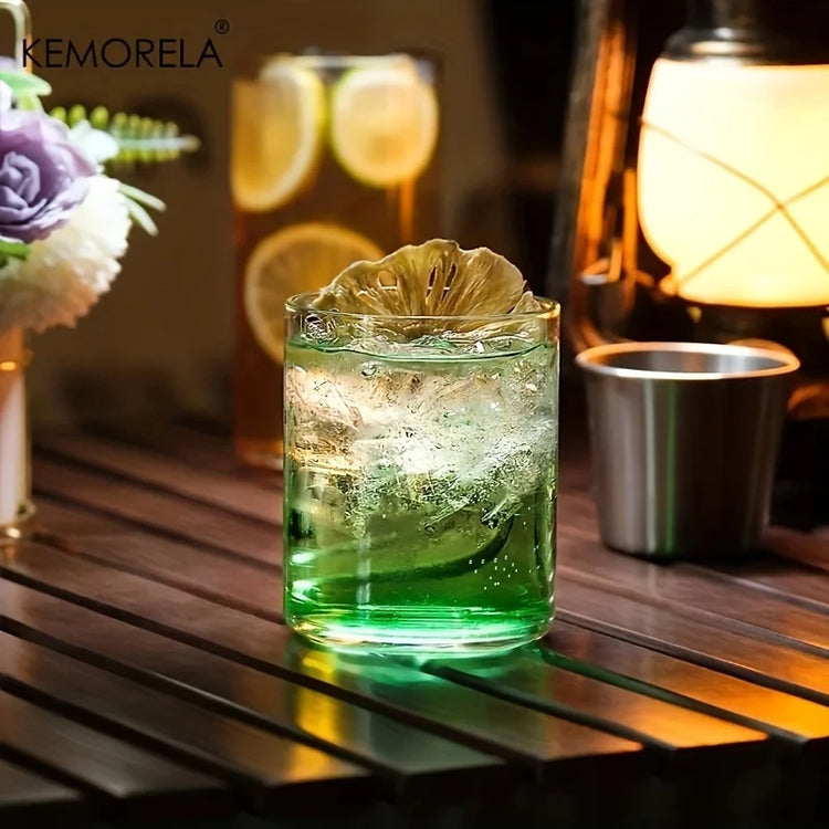 1PCS Creative Thin Highball Glasses Square Glass Transparent Cold