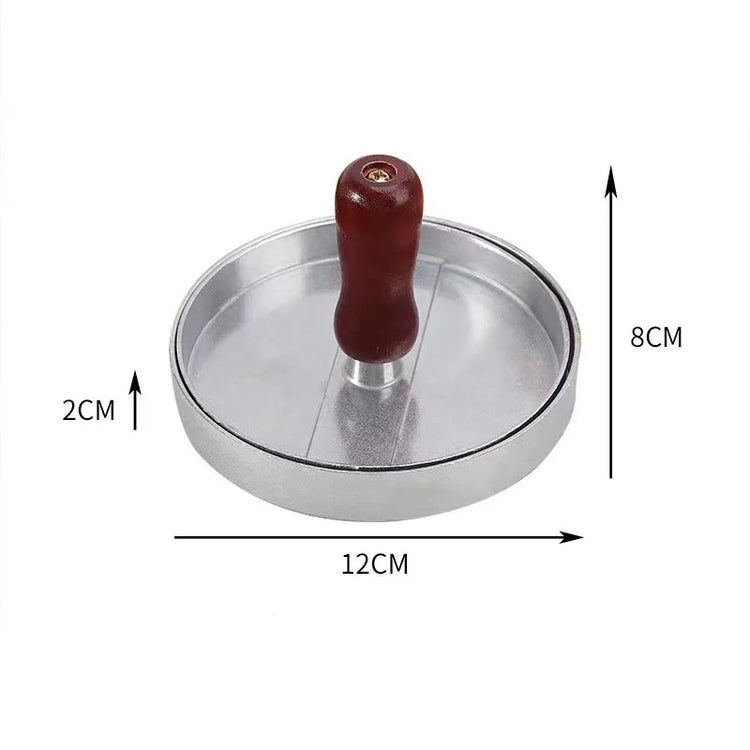 Burger Press Non-Stick Hamburger Patty Maker with Wax Paper Aluminum