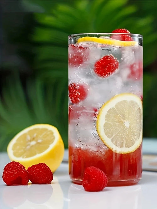 1PCS Creative Thin Highball Glasses Square Glass Transparent Cold