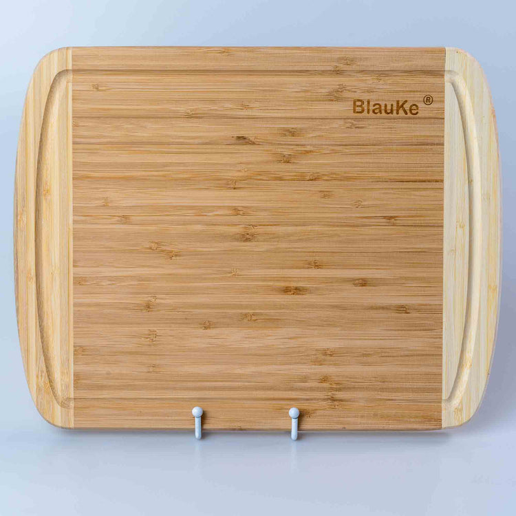 Large Wood Cutting Board for Kitchen 14x11 inch - Bamboo Chopping