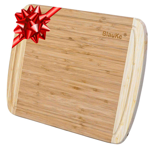Large Wood Cutting Board for Kitchen 14x11 inch - Bamboo Chopping