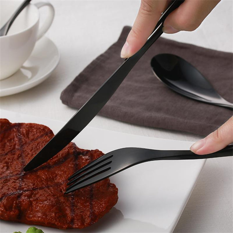 4pcs Stainless Steel Steak Knife Fork Spoon