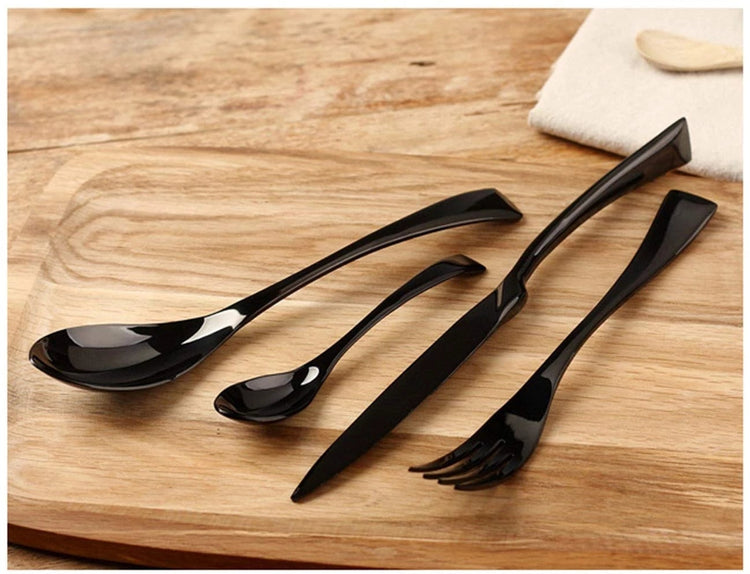 4pcs Stainless Steel Steak Knife Fork Spoon