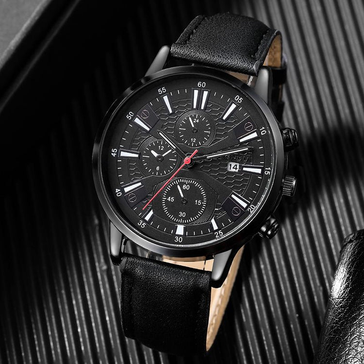 1pc Men's Nylon Business Watch Fashion Casual Round Hands Quartz Watch