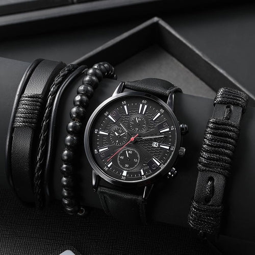 1pc Men's Nylon Business Watch Fashion Casual Round Hands Quartz Watch