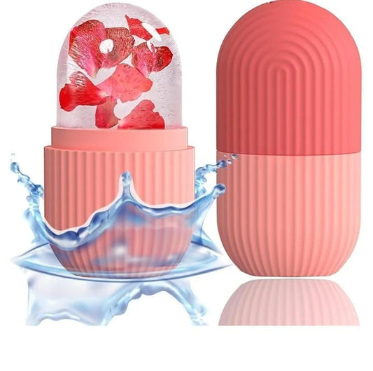 Silicone Ice Face Roller for Skin Care – Reusable Facial Ice Mold for